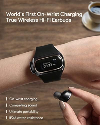 Смарт часовници Aipower Wearbuds с Безжични слушалки, Фитнес следи с Пульсометром, Брояч на стъпки, Калории, Комбинираната