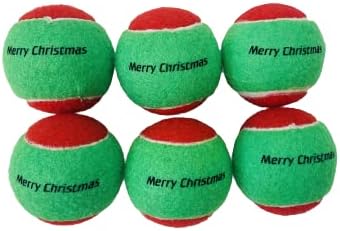 Тенис топки за кучета Midlee Коледа 2,5 с Пищалкой - 6pk