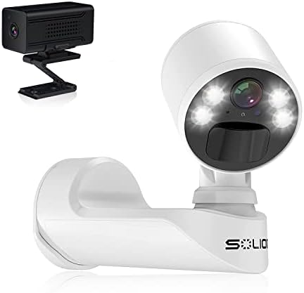 SOLIOM P60 със завъртане на 330 ° Безжични Външни камери за видеонаблюдение + Q7 - Малките Мини Камери за видеонаблюдение
