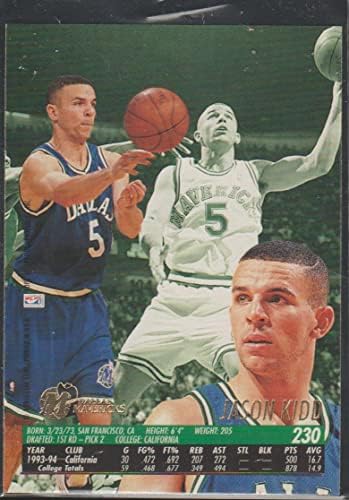 Джейсън Кид (Баскетболно карта) 1994-95 Fleur Ултра - [Базата] #230