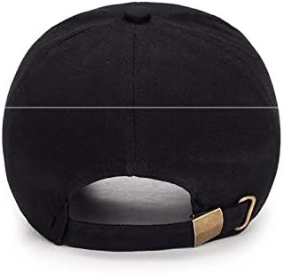 BBDMP Мъжки Памучен Класическата бейзболна шапка С регулируема закопчалка на ключалката, Шапка за татко, Спортна шапка