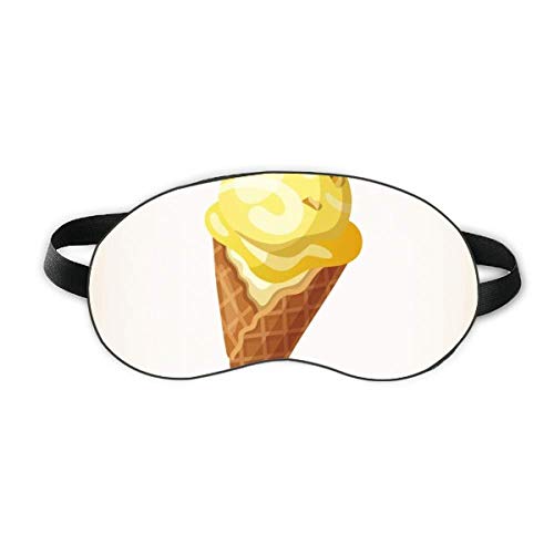 Жълто Фъстъчено Сладко Сладолед С Шарени Sleep Eye Shield Мека Нощна Превръзка На очите Сянка на Кутията
