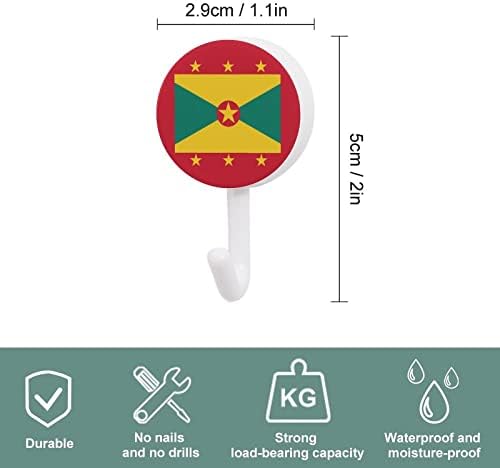 Флаг Гренады 10 Бр Пластмасова Кука Прекрасно на Стената Куки Кука за Ключове за Дома на Кухненските Врати