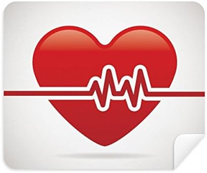 Дизайн на Шарката, Електрокардиограма на Сърцето Плат За Почистване на Екрана за Пречистване на 2 елемента Замшевой Тъкан