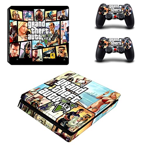 За PS4 PRO - Играта Grand GTA Theft And Auto Стикер на кожата PS4 или PS5 За конзолата PlayStation 4 или 5 и контролери