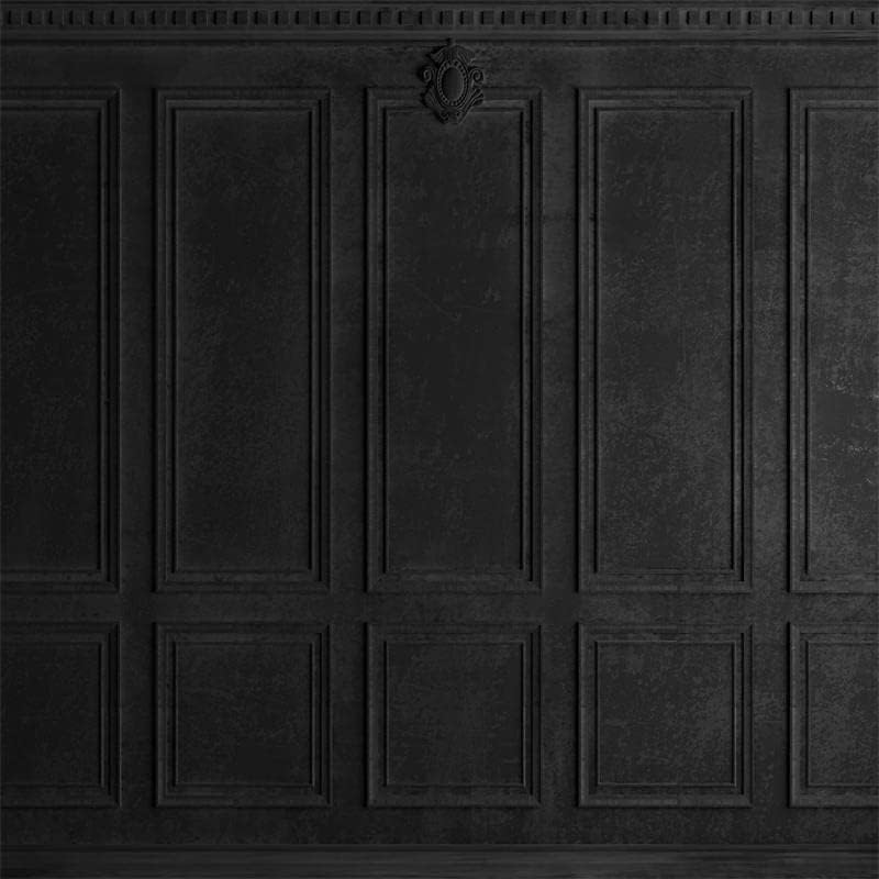 Кейт 8 × 8 фута (2,5 х 2,5 м) Ретро Абстрактен Черно-Сив Фон за Снимки На Закрито е Лесна Тъмната Стена на Европейската Гипсова Линия Деко Фон за Снимки за Студиото на Фот?