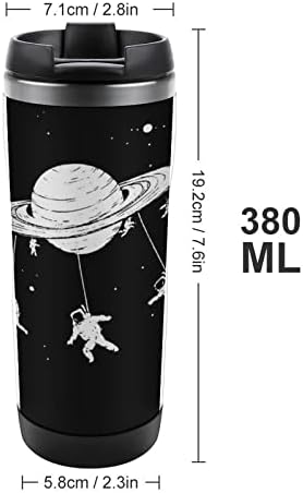 Чаши за кафе за пътуване в космоса, Астронавту и Планетата с Капак, Изолирани Чаши, Бутилка За Вода С Двойни Стени От