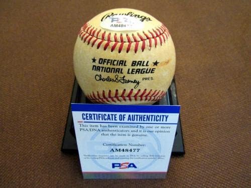 Дарил Строберри Новак Ню Йорк Метс 1983 г., подписано автограф Vtg Gu'ед Feeney Baseball Psa - Бейзболни топки с автографи