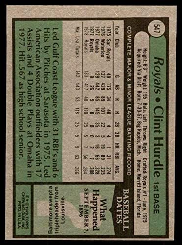 1979 Topps # 547 Клинт Бардердл Канзас Сити Роялз (Бейзболна картичка) БИВШ Роялз