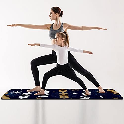 Дебела подложка за йога Siebzeh хо ХО Pattern Премиум-клас, в екологично Чист гумена подложка за здраве и фитнес, нескользящий мат за всички видове упражнения, йога и пилат