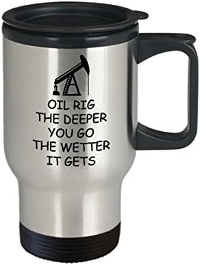 Мъжки Кафе Пътна Чаша За петрол, е най-Добрата Забавно Уникална Чаша За чай, Идеална Идея За мъже И жени, Нефтена платформа,