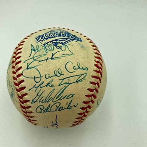 1993 Отбор на Шампионите от Световна серия Торонто Блу Джейс Подписа договор с JSA COA по бейзбол - Бейзболни топки с