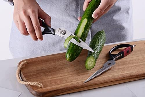 Кухненски Ножици Тежки Ножици за Месо, Птици, Хранителни продукти - Универсален Кухненски Ножици от Неръждаема Стомана