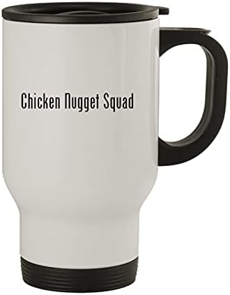 Molandra Products Пиле Nugget Squad - Пътна Чаша от Неръждаема Стомана за 14 грама, бяла