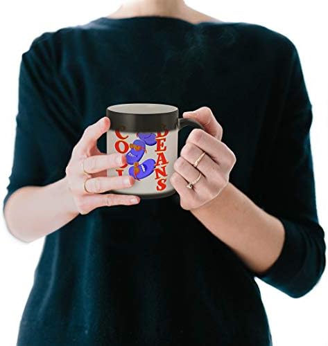 По средата на пътя Рязко Боб # 359 - Приятна Забавна Керамични Кафеена Чаша с Обем 11 грама, с Променящ се Цвят