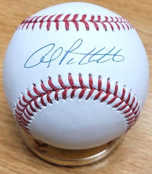 Анди Pettitt с автограф Официален свидетел на Бекет от Мейджър лийг бейзбол