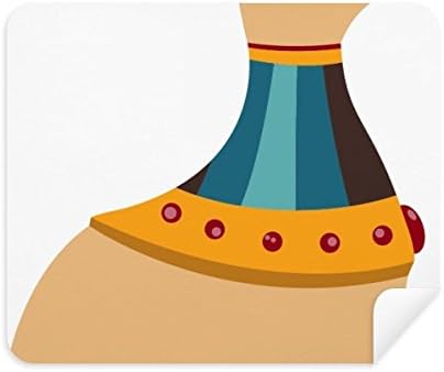 Египетска Котка Тотем Илюстрация Модел Кърпа За Почистване на Екрана за Пречистване на 2 елемента Замшевой Тъкан