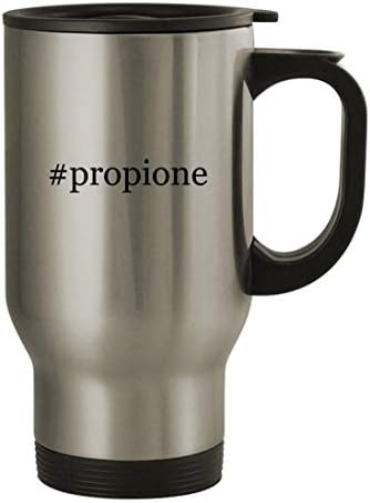 Подарък дрънкулки #propione - Пътна Чаша от Неръждаема Стомана за 14 грама, сребрист