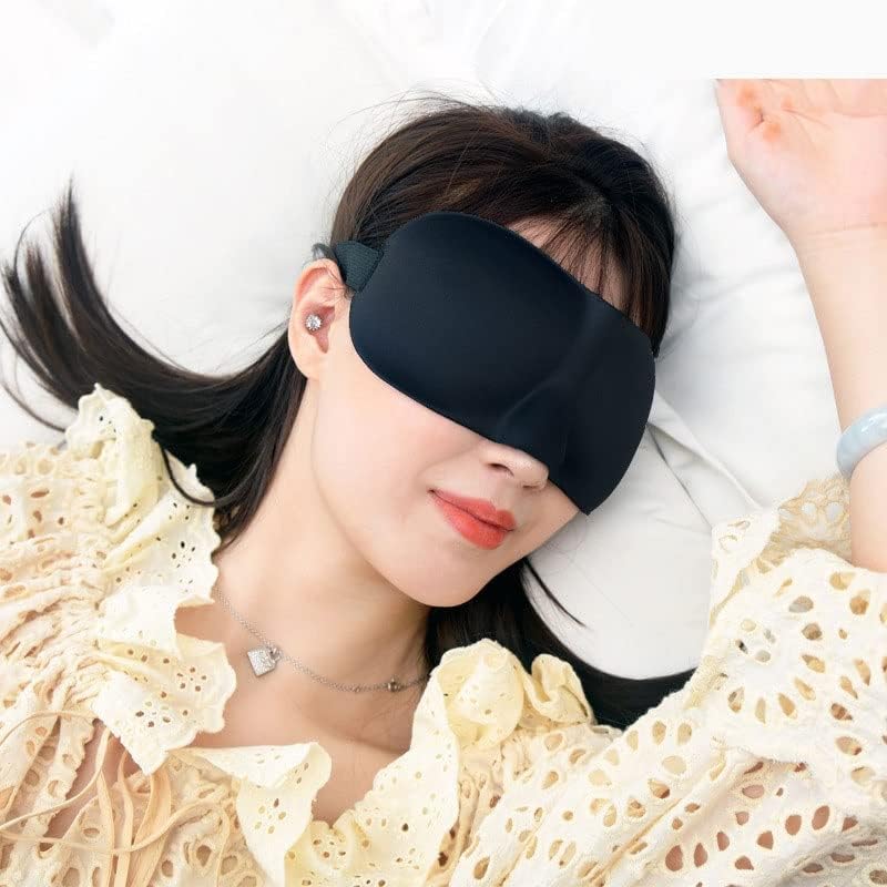 Маска за сън FEABCR за спане върху гърба и хълбоците, Принудителна Светлина, Маска за очи за сън с 3D Нощни обвързани, Ultralight Пътен калъф за очите