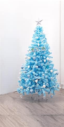 Комплект за Коледно QAPPZ 1.2/1.5/1.8 m Home Шифровано Блясък Голям Коледен Коледа Орнамент Набор от Бижута 1.8 m Синя Коледа Опаковка