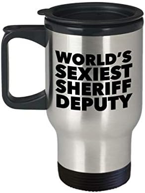Холивуд и на Влакното е Най-Секси В света Чаша Помощник-шериф, не мога да понасям, Подаръци, Пътна Чаша, Чашата за Кафе С Изолация От Неръждаема Стомана
