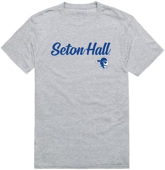 Тениска с надпис W Republic Seton Hall University Hall Pirates Script Tee