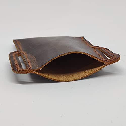 Чанта-кобур от естествена кожа за LG Tribute Empire, Калъф за вашия телефон ръчна изработка от естествена кожа, Изработен по поръчка Кожен Калъф-чанта за носене със странич