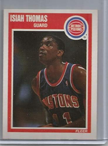 1989-90 Баскетболно карта Fleer 50 Isiah Thomas Pistons NBA NM-MT