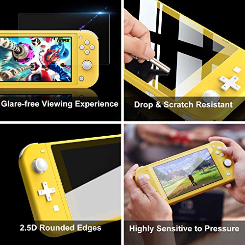 Калъф moleve Nintendo Switch Lite с 2 Защитни екрани, Преносим калъф за носене на Nintendo Switch Lite 2019, Пътен калъф