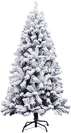 Коледно Дърво TOPYL 7.8 FT Премиум-клас, Покрита Снежинками, Неосвещенная Коледно Дърво на панти с Метална стойка, Екологично