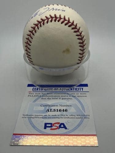 Монте Ъруин Ню Йорк Джайентс Подписа Автограф Официален Представител на MLB Бейзбол PSA DNA *46 Бейзболни топки С автографи