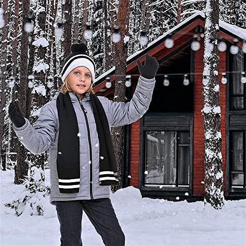Комплект шапки, шалове и ръкавици за момчета Polarwear-Детски Зимни Аксесоари За студено време-Детски комплект шапки