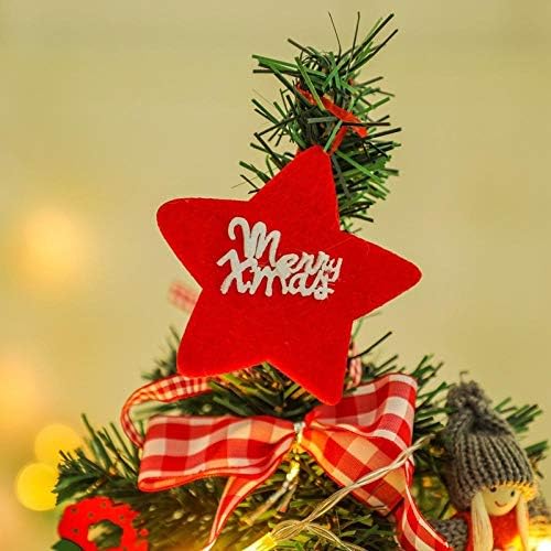 Xddais Коледно Дърво Настолна Малка Декоративна коледна Елха, Отправляющая Цветни Светлини, Светещо коледно Дърво, Коледни