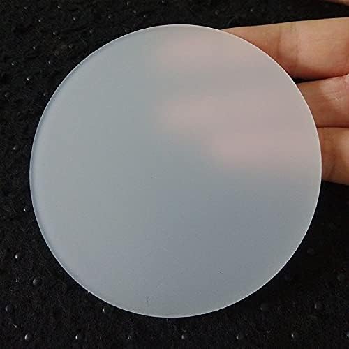Отличителен и уникален Кръгъл диск от Матирана акрилна заготовки, изсечен лазер, с гладки ръбове, кръг от прозрачен плексиглас