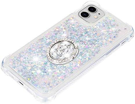 Калъф за iPhone 11, Луксозен калъф DOOGE с Бриллиантовым блясък и украса под формата на Кристали за жени и Момичета,