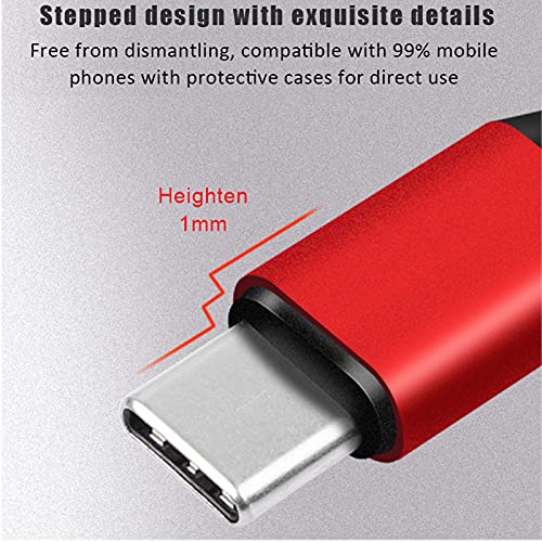 bestdo Прибиращ се кабел USB A-Type C, С възможност за разширение, Покрита с кърпа, Сплетен кабел Гъвкав кабел USB, C,