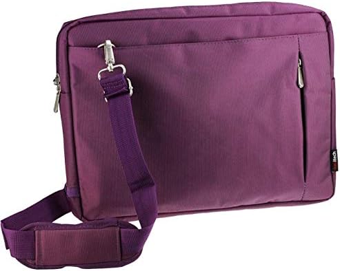 Водоустойчива чанта за лаптоп Navitech Purple Sleek Премиум-клас, съвместима с лаптоп ASUS Chromebook C204MA 11,6