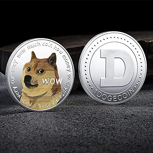 2 елемента Dogecoin Възпоменателна Монета Със Златно покритие Doge Coin 2021 Ограничен Тираж са подбрани Монета Виртуална
