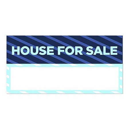 CGSignLab | Продава се къща в синята лента, Перваза на прозореца | 24 x12