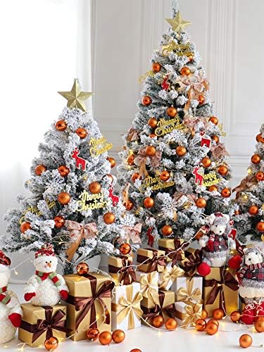 Красива Коледна елха YUMUO, Луксозна Изкуствена Коледна Бор, покрити със сняг, Коледни елхи с метална стойка, лесно монтируемые-300