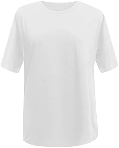 Ризи с дълъг ръкав за Високи Жени, Дамски Топ с дълги ръкави, Тениска Оверсайз, Раирана Риза, с Кръгъл Отвор, Колан на талията