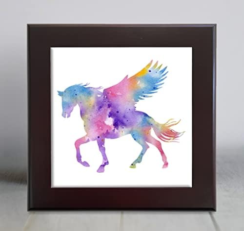 Декоративни плочки Pegasus Pastel Абстрактна акварел Арт (6 X 6 в рамка)