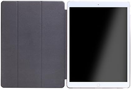 LEPLUS iPad Pro (12,9 инча) Полупрозрачен калъф с капак, Черен, Прозрачен Note LP-IPPLSBK