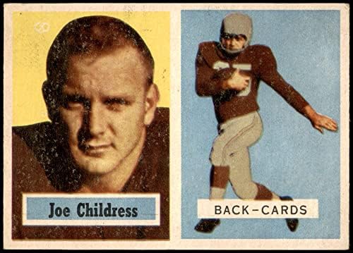 1957 Топпс # 100 Джо Чайлдресс Чикаго Кардиналс-FB (Футболна карта) EX+ Кардиналс-FB Обърн