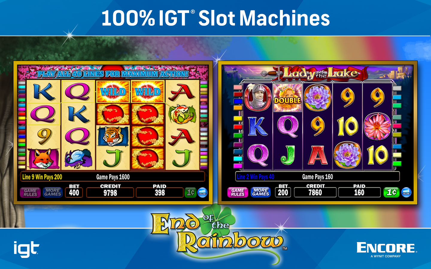 Игрални автомати IGT End of the Rainbow 8-Pack: насладете се на истински игрални автомати Вегас на СОБСТВЕНИЯ си MAC!