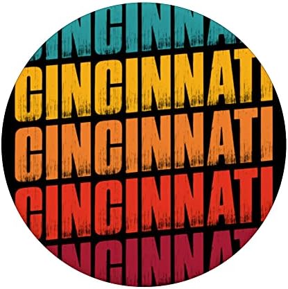 Спомен от Синсинати, Щата Охайо - Ретро Реколта попсокеты от Синсинати с възможност за смяна на PopGrip