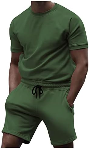 Ymosrh Мъжки къси Панталони Комплект Спортни Облекла Спортен Костюм от 2 теми Летни Дрехи Спортни Панталони, Риза Баскетболни