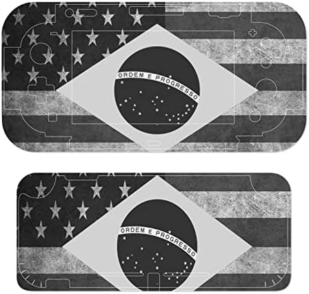 Герб САЩ Флаг на Бразилия Пълно Защитно Покритие за кожата Дизайн Амбалажна Хартия Стикер-Стикер е Съвместима с Превключвател