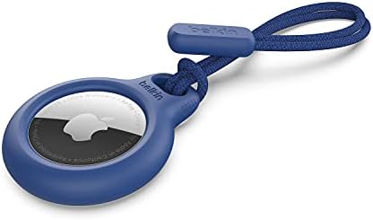 Калъф Belkin AirTag с каишка, Защитно покритие с надежден притежател на Синя и калъф AirTag с каишка, Защитно покритие