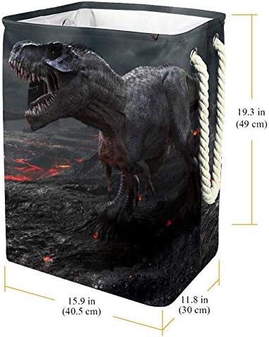 Inhomer Измирането на Динозаврите 300D Оксфорд PVC, Водоустойчив Кошница за Дрехи, Голяма Кошница за Дрехи за Одеяла
